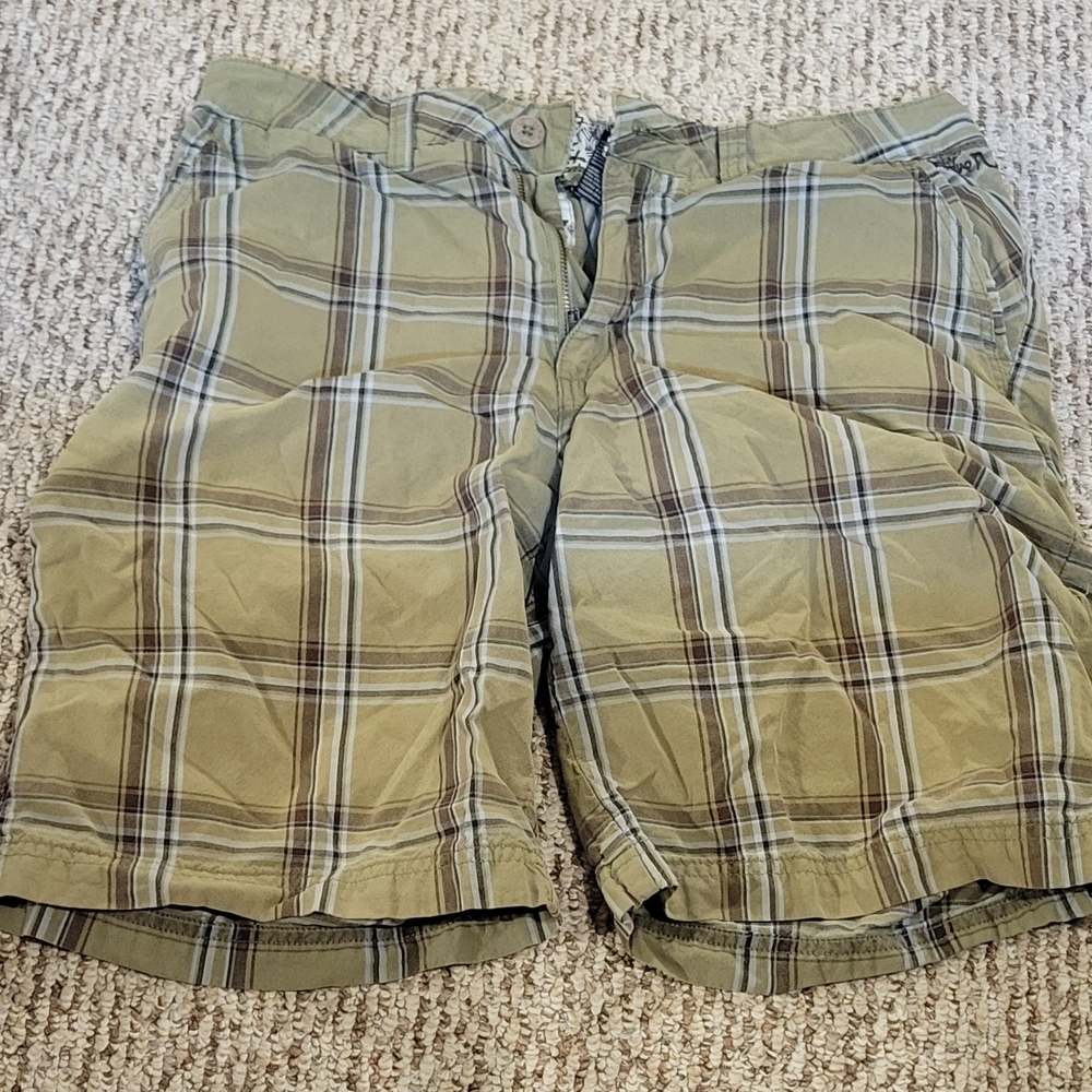 Plaid Green Men's Shorts
